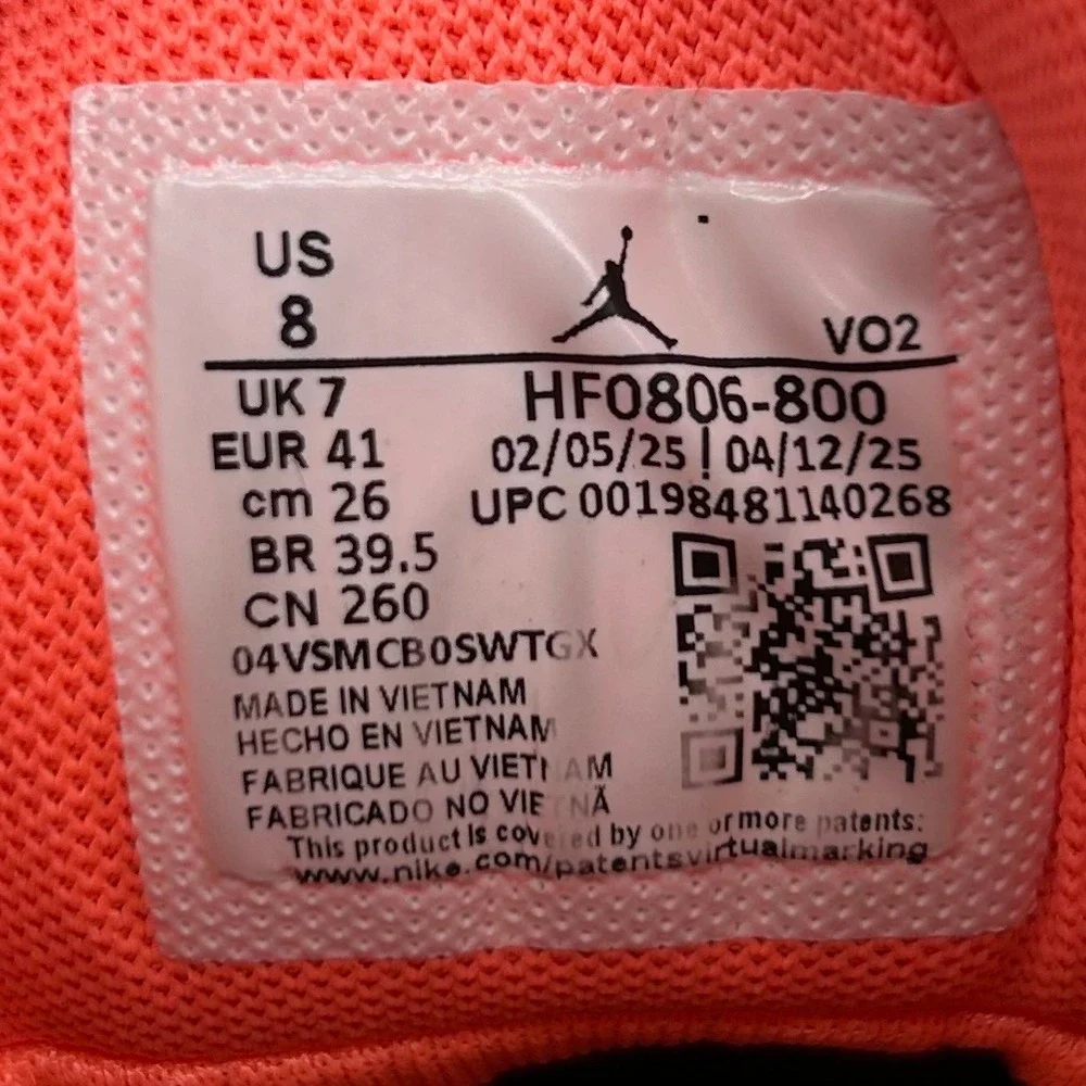 Jordan Luka .77 Shoes Mens 8 Mango Orange HF0806-800 Low Top Air Zoom Sneakers